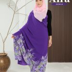 KAIN PASANG ITALIAN CREPE BATIK AIRA PURPLE -+4MTR