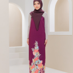 KAIN PASANG AFIYA DUBAI CREPE PLUM-+4MTR