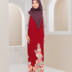 KAIN PASANG AFIYA DUBAI CREPE BURGUNDY -+4MTR