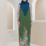 KAIN PASANG MARSYA DUBAI CREPE MOSS GREEN-+4MTR