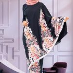 KAIN PASANG BATIK SWISS SATIN BLACK -+4MTR
