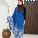 KAIN PASANG ITALIAN CREPE BATIK DHIA DEEP BLUE ±4MTR