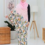 KAIN PASANG TWILLY VELVET BATIK FARA LIGHT PINK -+3.5MTR