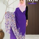 KAIN PASANG ITALIAN CREPE BATIK ALYA PURPLE -+4MTR