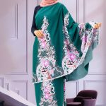 KAIN PASANG BATIK SWISS SATIN EMERALD GREEN -+4MTR