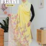 KAIN PASANG TWILLY VELVET BATIK HANI YELLOW -+3.5MTR