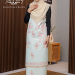 ZG3110 - BATIK SARUNG NOOR ARFA VELVET BLUE BLUSH ±2M