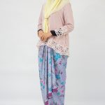 ZG1420 BATIK SARUNG NOOR ARFA VELVET GREY (GRED B)