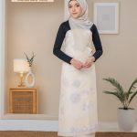 ZG2960 - BATIK SARUNG NOOR ARFA VELVET GRAY SAND ±2M