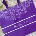 ZX15211 PURPLE WOVEN BAG
