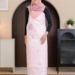 ZG3740 - BATIK SARUNG NOOR ARFA VELVET PINK SALT