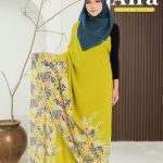 KAIN PASANG ITALIAN CREPE BATIK AIRA GREENISH YELLOW -+4MTR